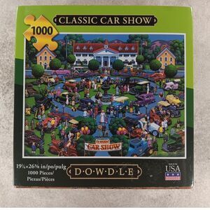 Classic Car Show 1000 Piece Jigsaw Puzzle by Dowdle
